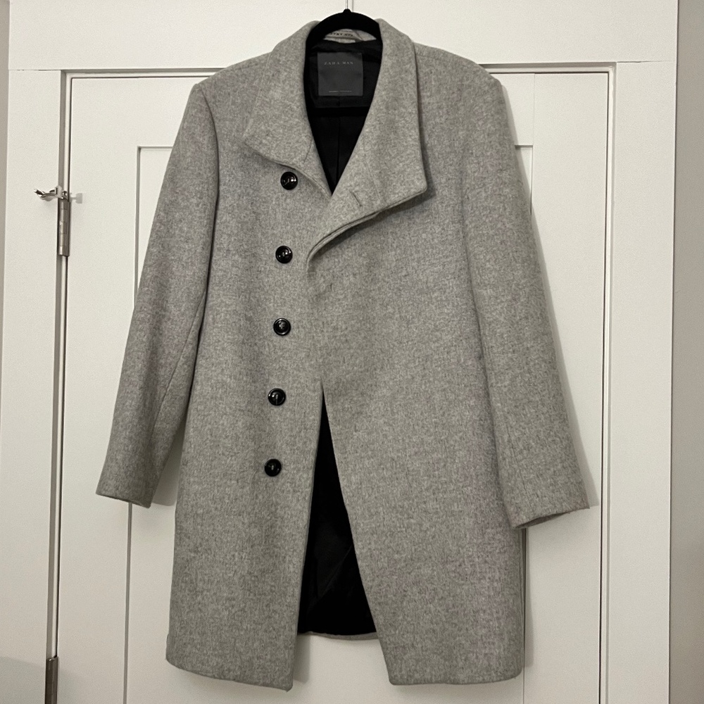 Zara Men's Gray Top Coat